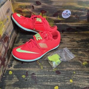 Nike High Jump Elite Bright Crimson Track Spikes FZ9636-600 Men's Size 6.5